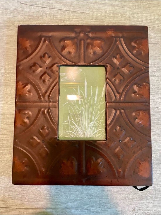 Other - Antique Tin Ceiling Tile Picture Frame